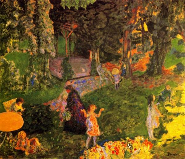 The Family In The Garden by Pierre Bonnard