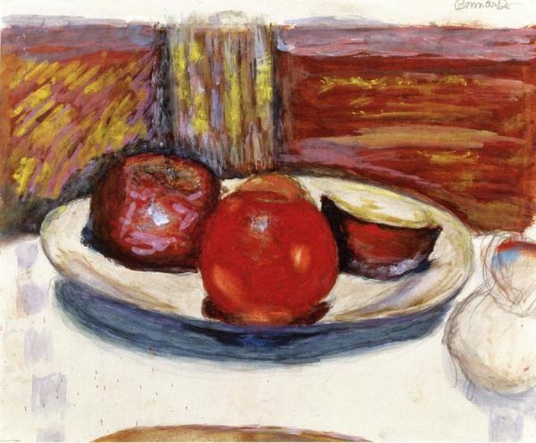 The Plate Of Apples by Pierre Bonnard