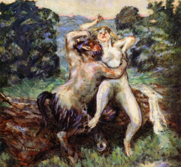 The Rape Of The Nymph by Pierre Bonnard
