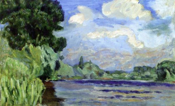 The Seine At Vernon by Pierre Bonnard Oil Painting Reproductions