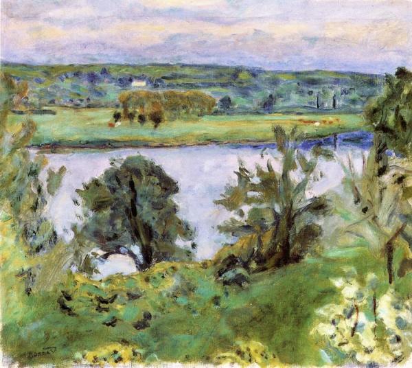 The Seine At Vernon by Pierre Bonnard