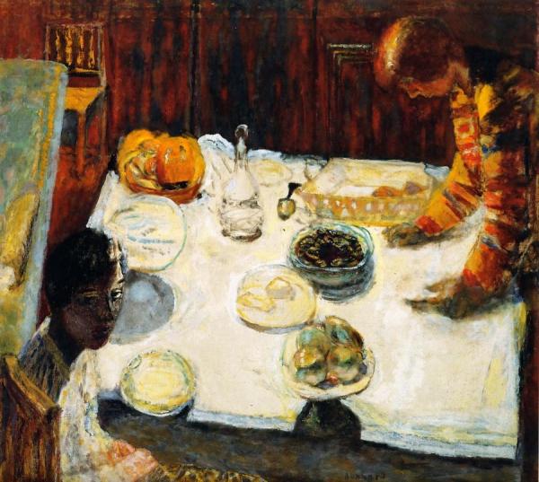 The White Tablecloth by Pierre Bonnard