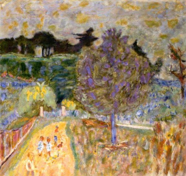 The Yellow Path With Children by Pierre Bonnard Oil Painting Reproductions