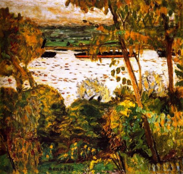 Tugboat At Vernon by Pierre Bonnard