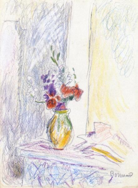 Vase Of Flowers by Pierre Bonnard