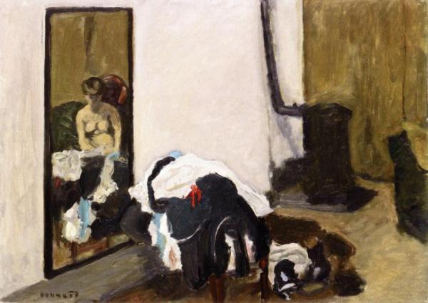 Woman Getting Dressed by Pierre Bonnard