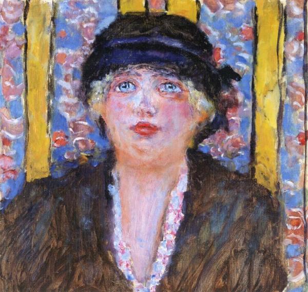 Woman In A Hat by Pierre Bonnard
