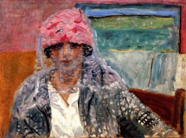 Woman In A Veil (mme Lucienne Dupuy De Frenelle) by Pierre Bonnard