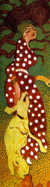 Woman In The Garden (panel 1) by Pierre Bonnard