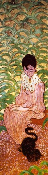 Woman In The Garden (panel 2) by Pierre Bonnard
