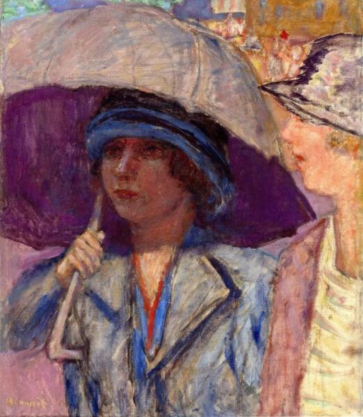 Woman With An Umbrella by Pierre Bonnard