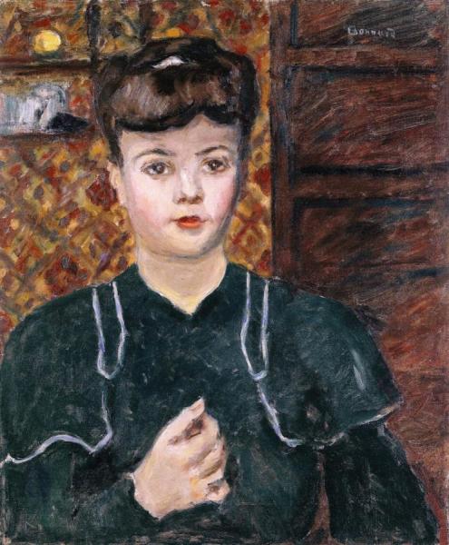 Young Woman, Blue-green Dress by Pierre Bonnard