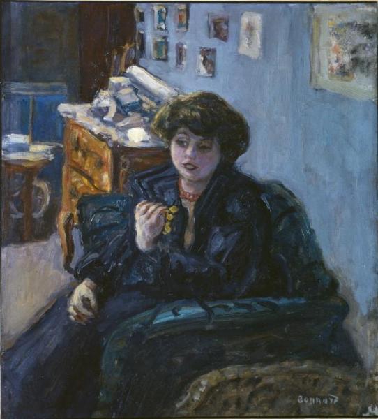 Young Woman In An Interior by Pierre Bonnard