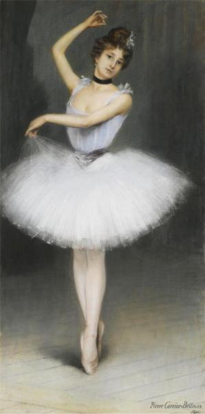 A Ballerina by Pierre Carrier-belleuse Oil Painting Reproductions