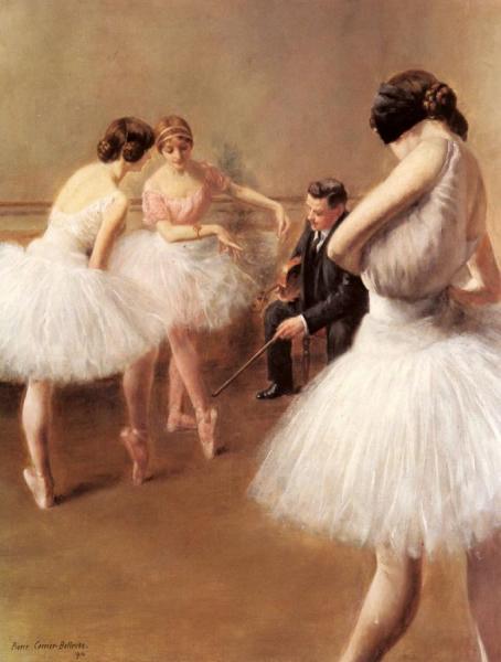 The Ballet Lesson by Pierre Carrier-belleuse