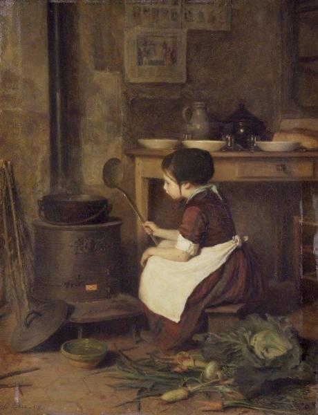 The Little Cook by Pierre Edouard Frère