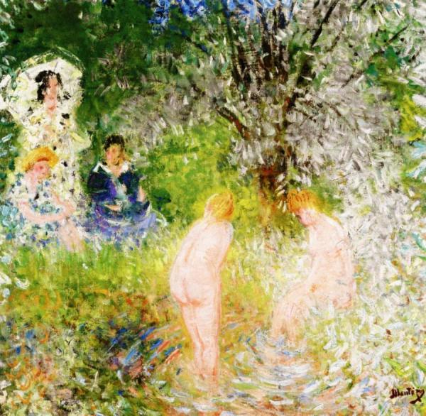 Bathing by Pierre Eugène Montézin