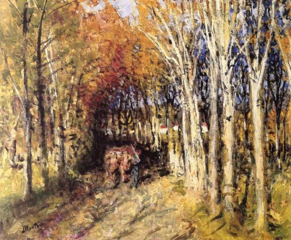 Hitch In The Forest by Pierre Eugène Montézin