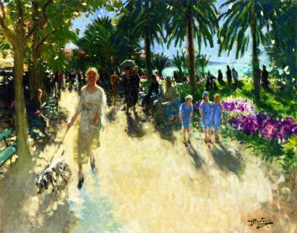 La Croisette, Cannes by Pierre Eugène Montézin