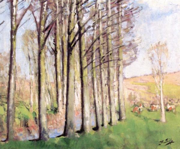 Landscape by Pierre Eugène Montézin