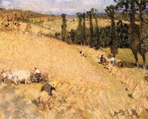 Landscape by Pierre Eugène Montézin