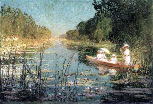 On The Water by Pierre Eugène Montézin