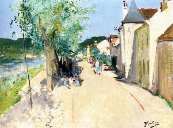 Quay At Saint-mammes by Pierre Eugène Montézin Oil Painting Reproductions