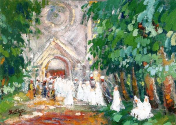 The Communicants by Pierre Eugène Montézin