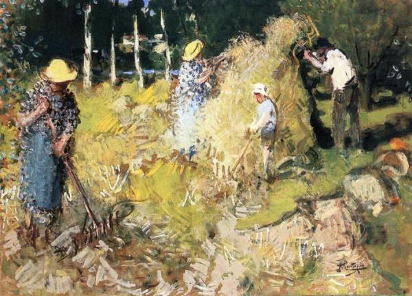 The Harvest by Pierre Eugène Montézin