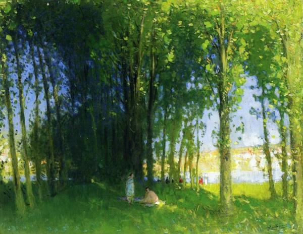 The Loing At Saint Mammes by Pierre Eugène Montézin