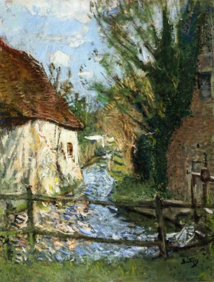 The Mill At Monthule by Pierre Eugène Montézin