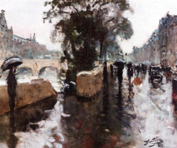 The Quai D'orsay by Pierre Eugène Montézin