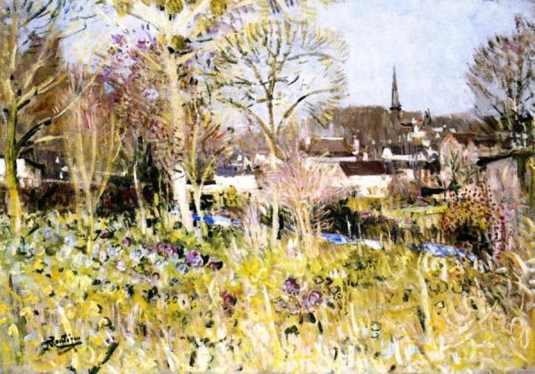 The Village Outskirts by Pierre Eugène Montézin