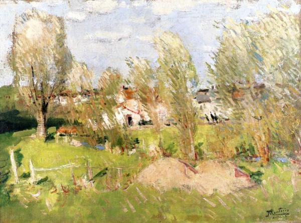 Village Entrance by Pierre Eugène Montézin