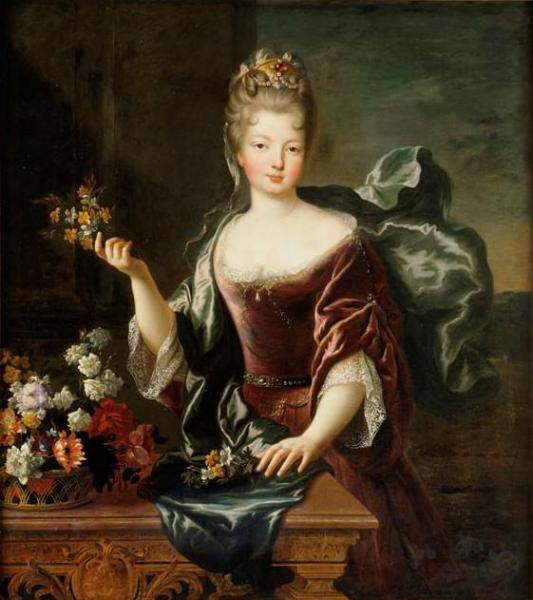 Portrait Of Françoise Marie De Bourbon, Mademoiselle Blois, Duchesse D'orléans by Pierre Gobert Oil Painting Reproductions
