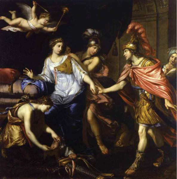 Alexander Meets The Queen Of The Amazons by Pierre Mignard