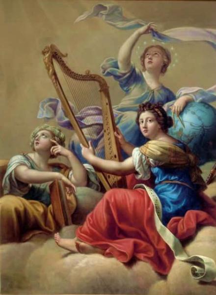 Calliope, Urania And Terpsichore by Pierre Mignard