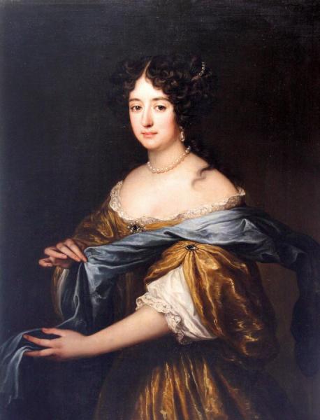 Portrait Of Konstancja Krystyna Wielopolska Née Komorowska by Pierre Mignard