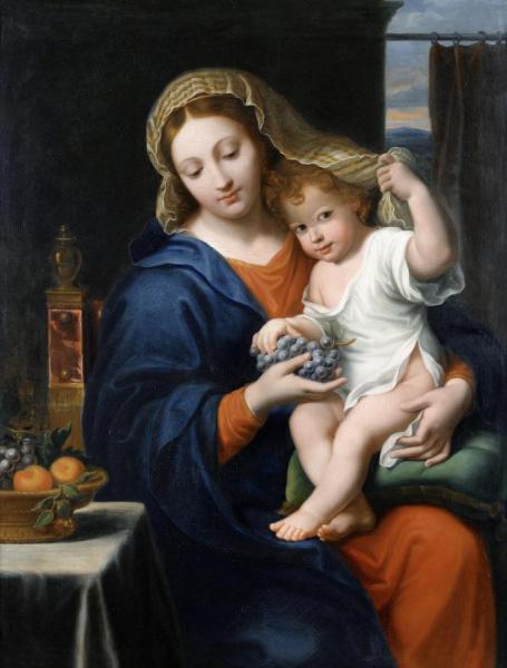 The Virgin Of The Grapes by Pierre Mignard