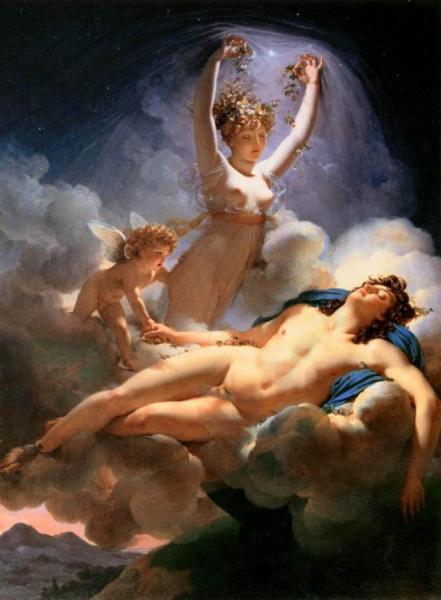 Aurora And Cephalus by Pierre-narcisse Guerin Oil Painting Reproductions