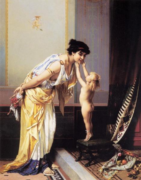 A Warm Exchange by Pierre Olivier Joseph Coomans Oil Painting Reproductions