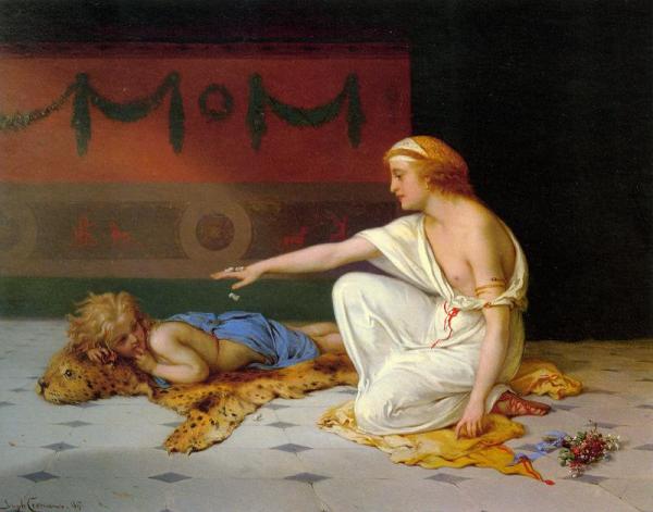 An Afternoons Amusement by Pierre Olivier Joseph Coomans