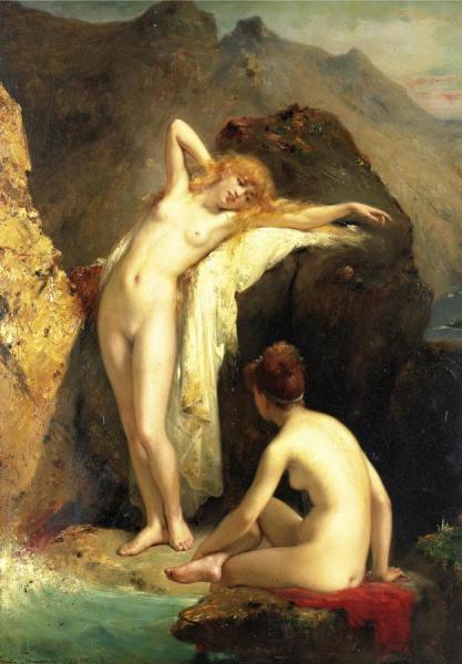 Bathers by Pierre Olivier Joseph Coomans