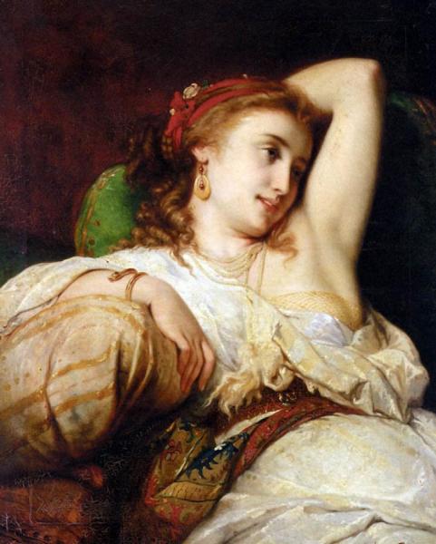 Odalisque by Pierre Olivier Joseph Coomans Oil Painting Reproductions