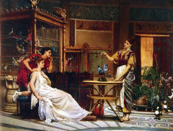 The Bird Charmer by Pierre Paul Leon Glaize