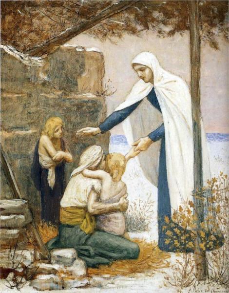 Charity by Pierre Puvis De Chavannes Oil Painting Reproductions