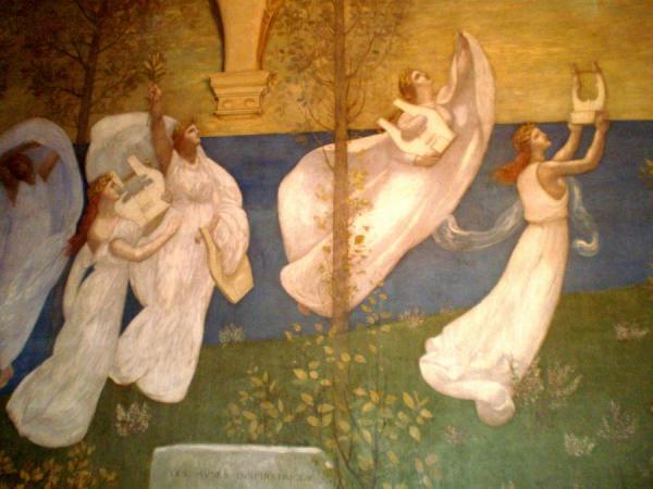 Invoking The Muses by Pierre Puvis De Chavannes