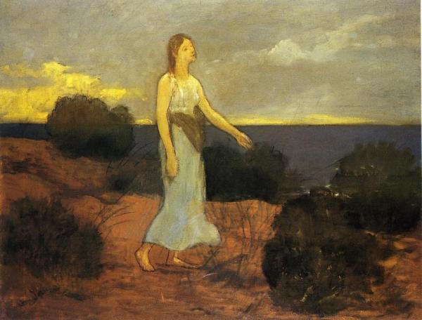 La Fee Des Greves by Pierre Puvis De Chavannes