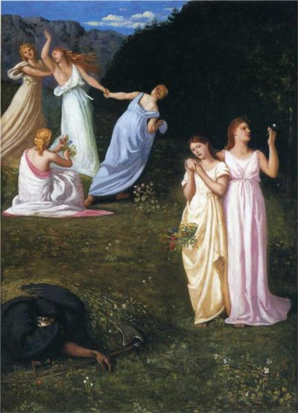 La Mort Et Les Jeunes Filles by Pierre Puvis De Chavannes