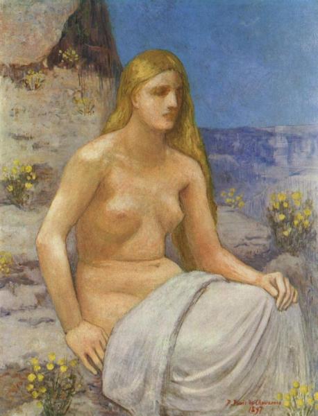 Marie-madeleine by Pierre Puvis De Chavannes